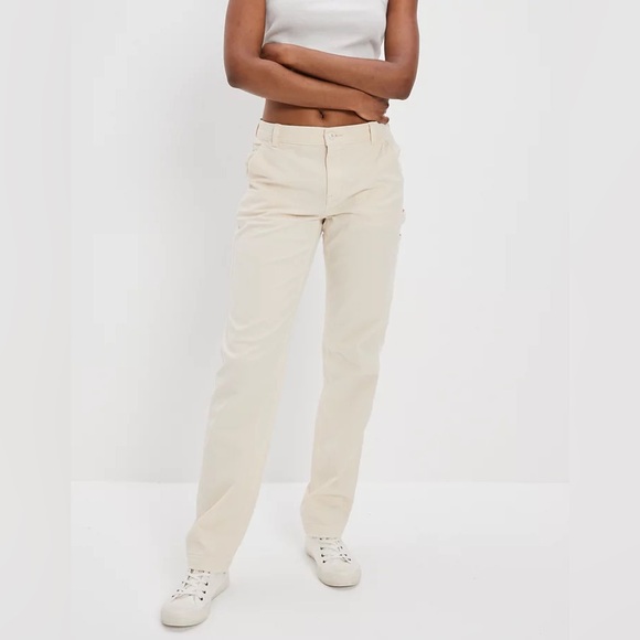 American Eagle Outfitters Denim - AE Stretch High-Waisted Straight Leg‎ Carpenter Cargo Pant